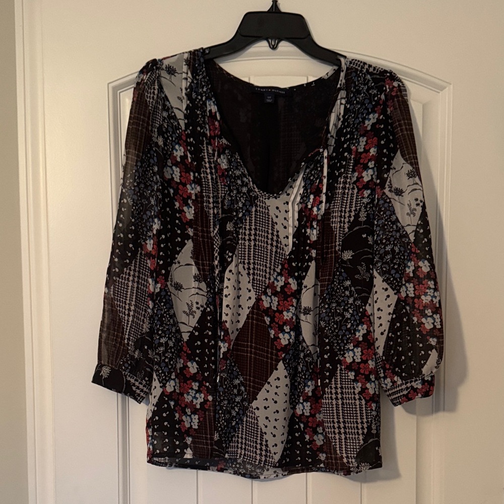 Tommy Hilfiger Multicolor Patchwork Blouse - image 2